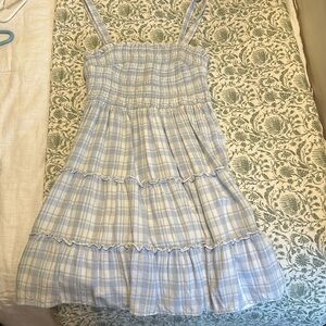Hollister - Blue Gingham Dress - Size S
